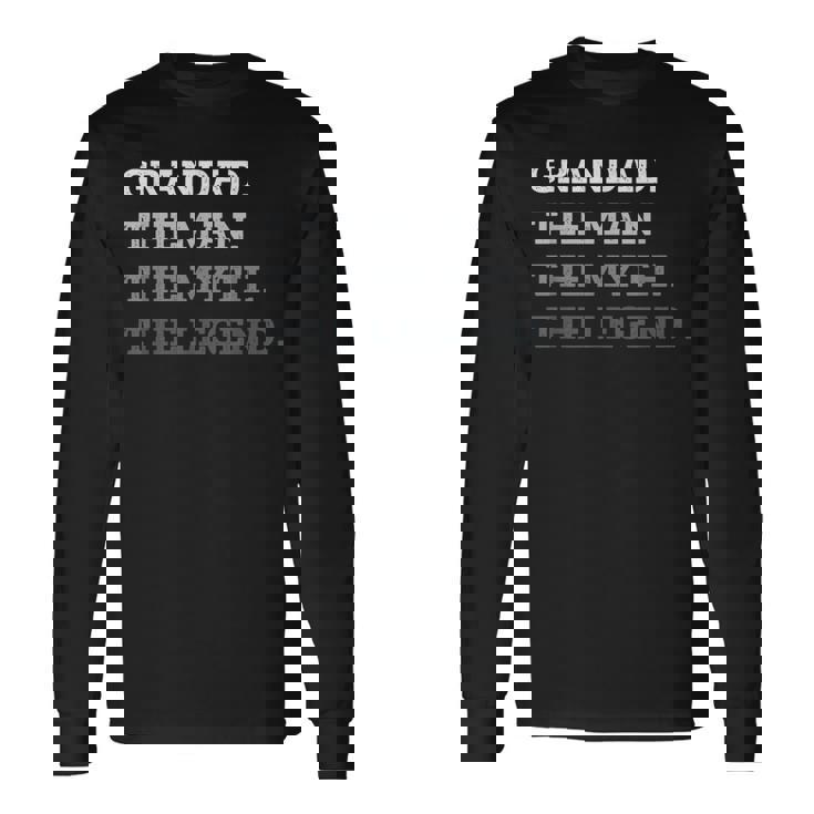 クールおじいちゃん The Man The Myths The Legend The Legend おじいちゃん 長袖Tシャツ