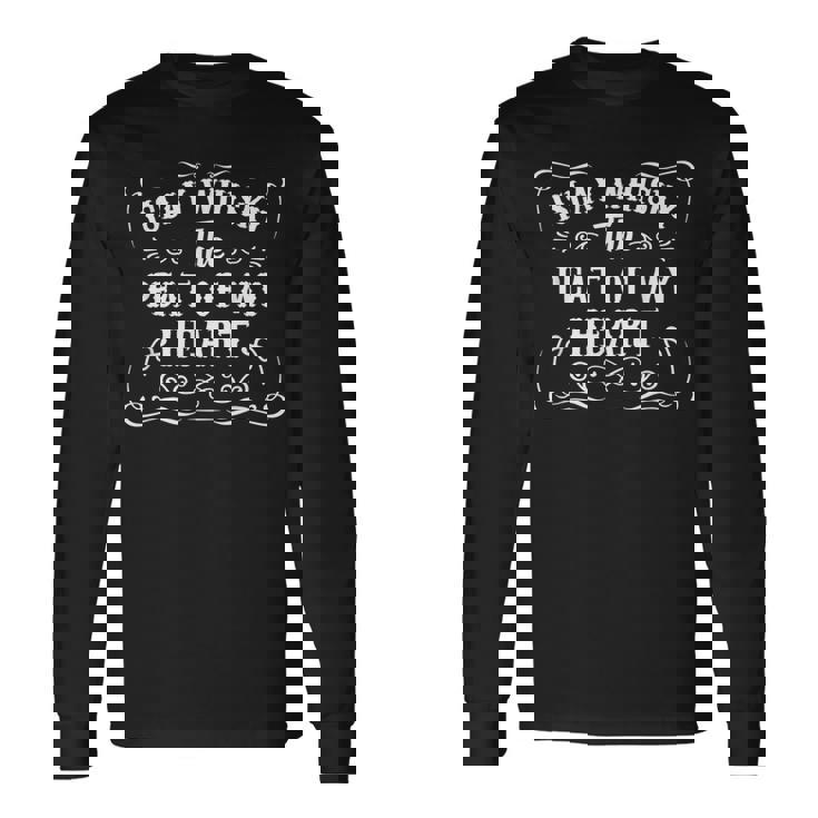 メンズ クールウイスキー飲む引用アイラ島ウイスキーピートオブマイハート 長袖Tシャツ