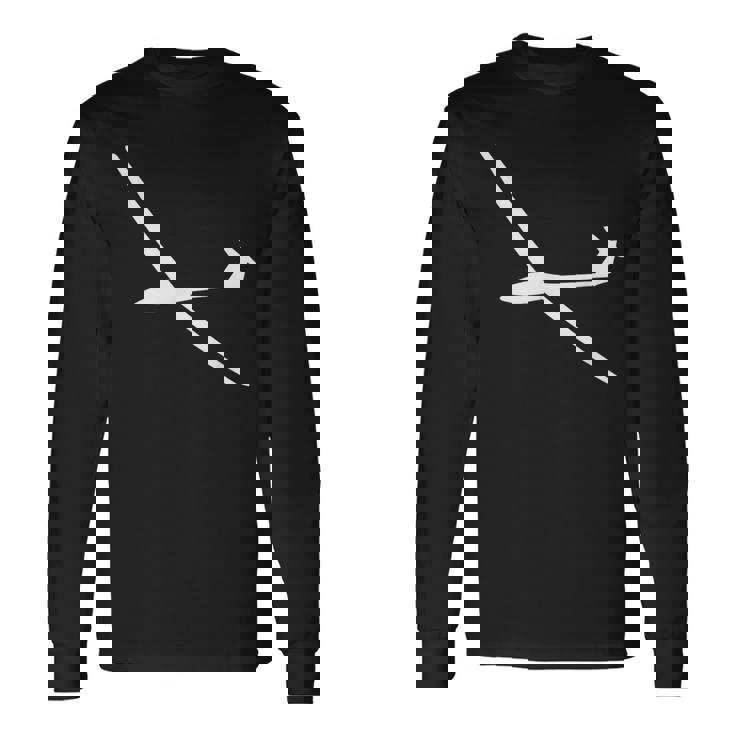 グライダー パイロット 高騰 飛行機 帆船 航空 長袖Tシャツ