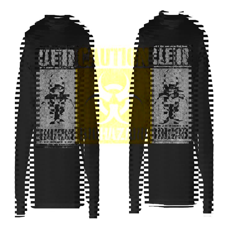 グランジ バイオハザード シンボル 黙示録後 警告サイン 長袖Tシャツ ギフトのアイデア