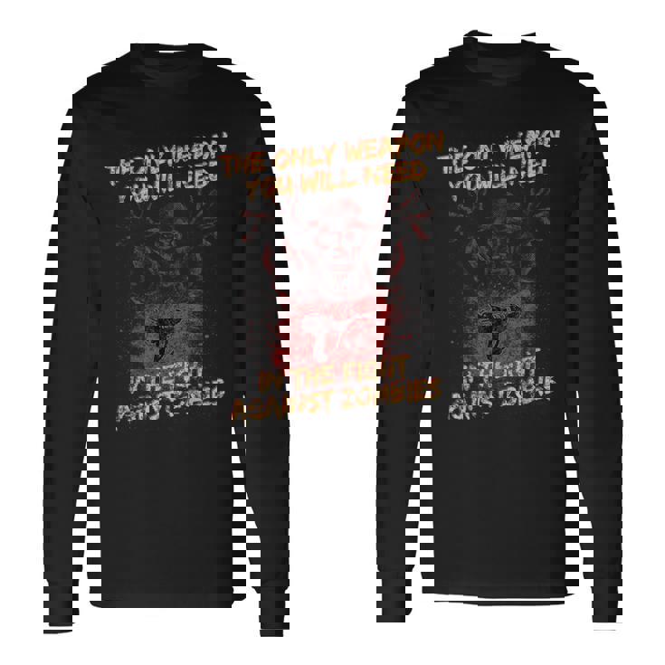 ゲーミング ゾンビ レイ ガン メンズ レディース キッズ ハロウィン 長袖Tシャツ