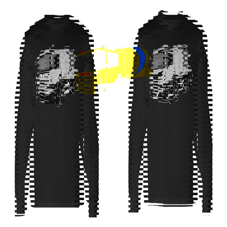 コンクリートミキサー車 長袖Tシャツ