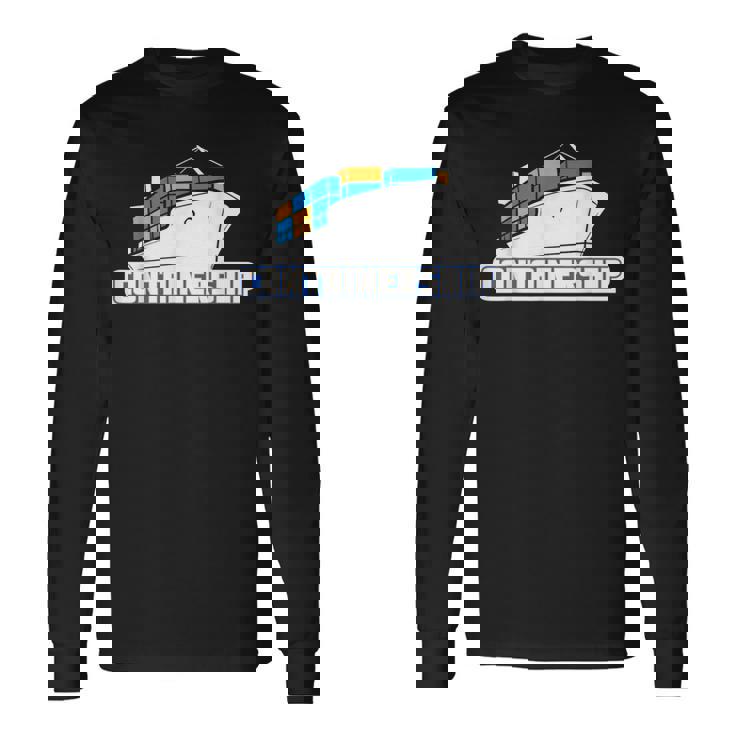 コンテナシップ船 船長 船員 船員 マリナー 船員 船員 長袖Tシャツ