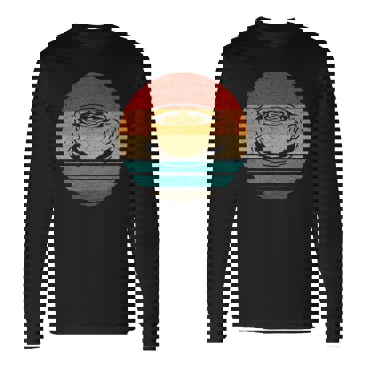 コーヒー レトロスタイル ビンテージ 長袖Tシャツ