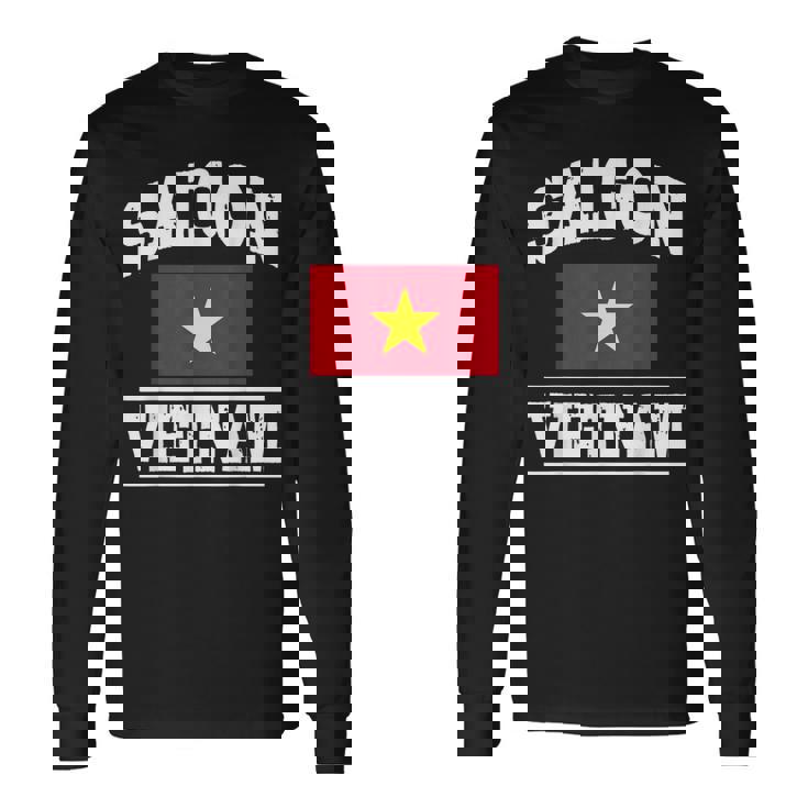 サイゴン ベトナム ホーチミン市 お土産 ベトナム国旗 長袖Tシャツ