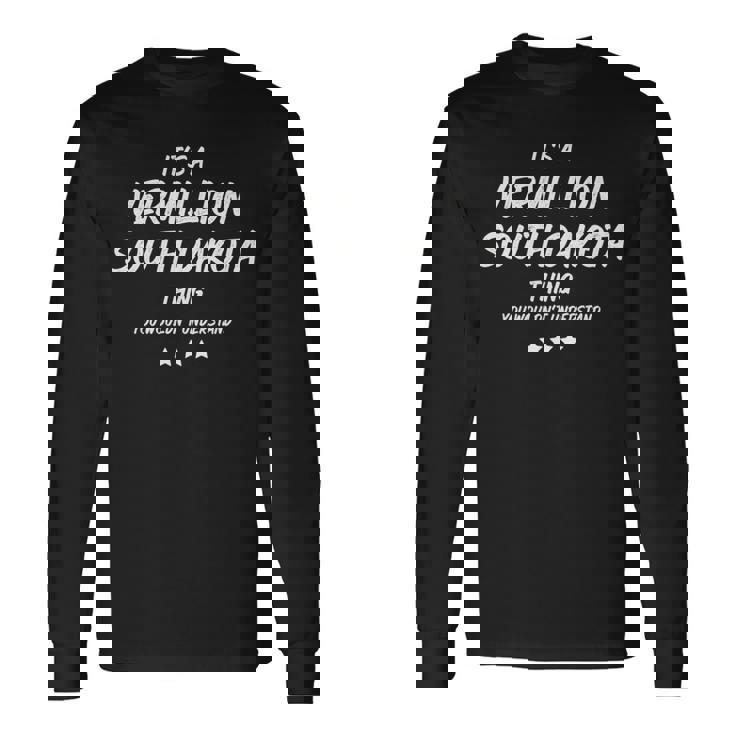 サウスダコタの朱色のものです 長袖tシャツ 長袖Tシャツ