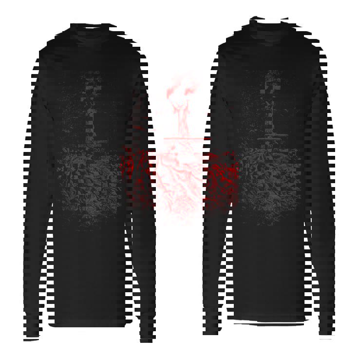 サバス・サタン・ブラックメタルで踊るギュスターヴ・ドールの魔女たち Dore Witchesabbath 長袖Tシャツ