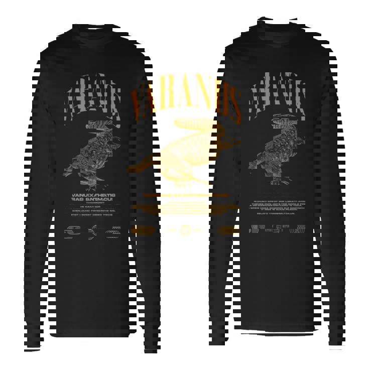 サバンナモニターモダンストリートウェアの爬虫類のキーパー 長袖tシャツ 長袖Tシャツ