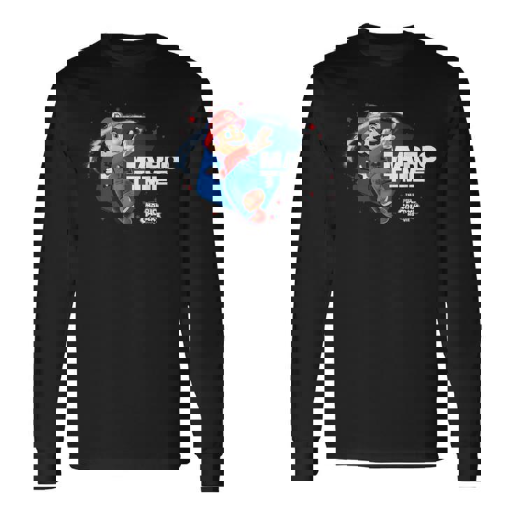 ザ・スーパーマリオギャラクシー・ムービー Timepin 長袖Tシャツ ギフトのアイデア