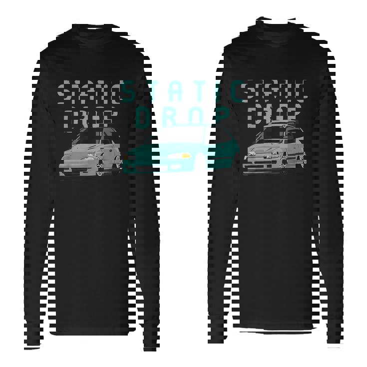 シビック 例 スタティックドロップ 日本車 長袖Tシャツ