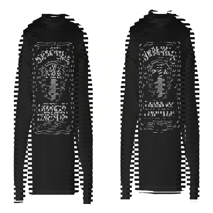 シャーロック・ホームズ ロンドン・ドライ・ディダクション ラベルデザイン 長袖Tシャツ