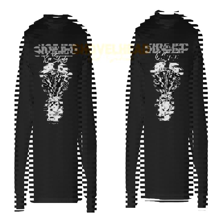 ショベルヘッド チョッパー ボバー オートバイ バイカー オールドスクール Hd 長袖Tシャツ