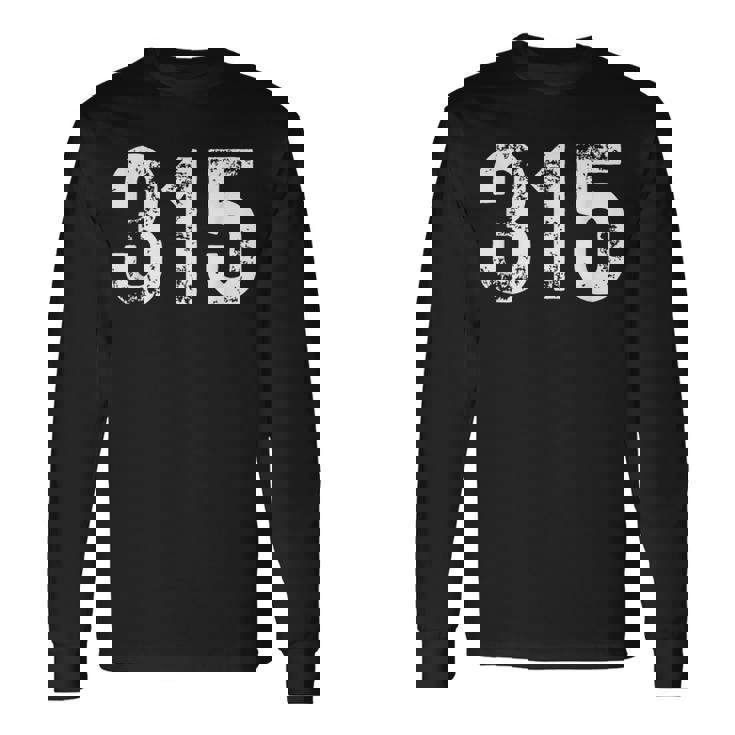 シラキュース ニューヨークアップステート315用エリアコード315。 長袖Tシャツ