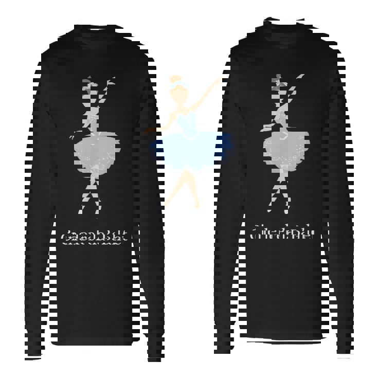 シンデレラ バレエ バレリーナ ポワント ダンサー ダンス グラフィック 長袖Tシャツ