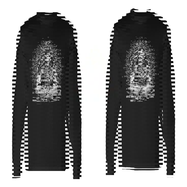 シヴァ ヒンドゥー教の神 長袖Tシャツ