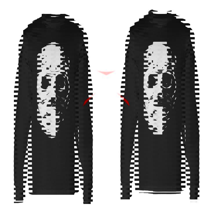 ジェイソンホッケーマスク ハロウィンシャツ 13日の金曜日 長袖Tシャツ
