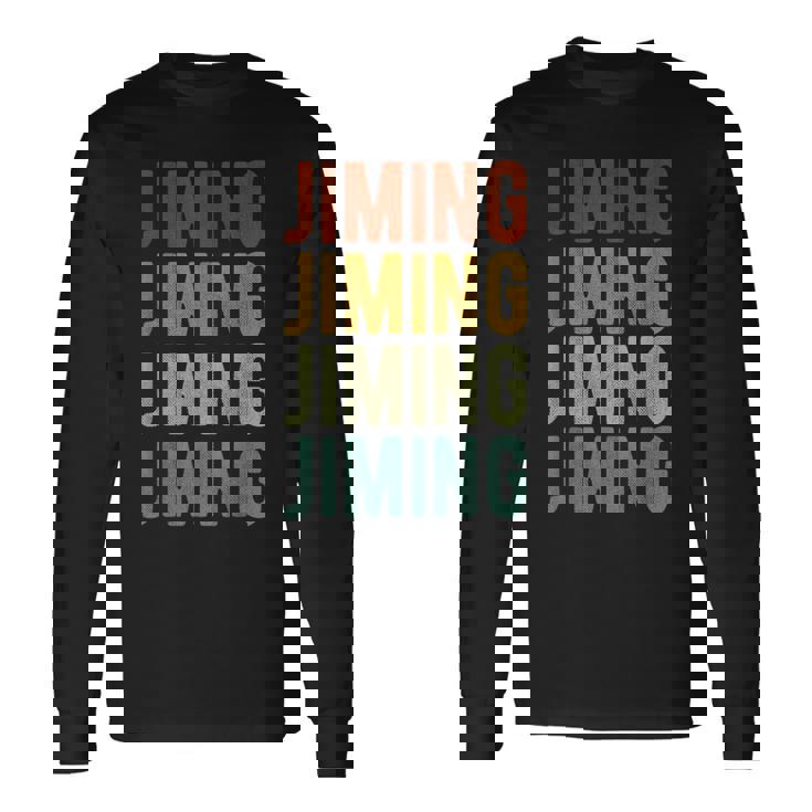 ジミンシティチャイナレトロ 長袖Tシャツ