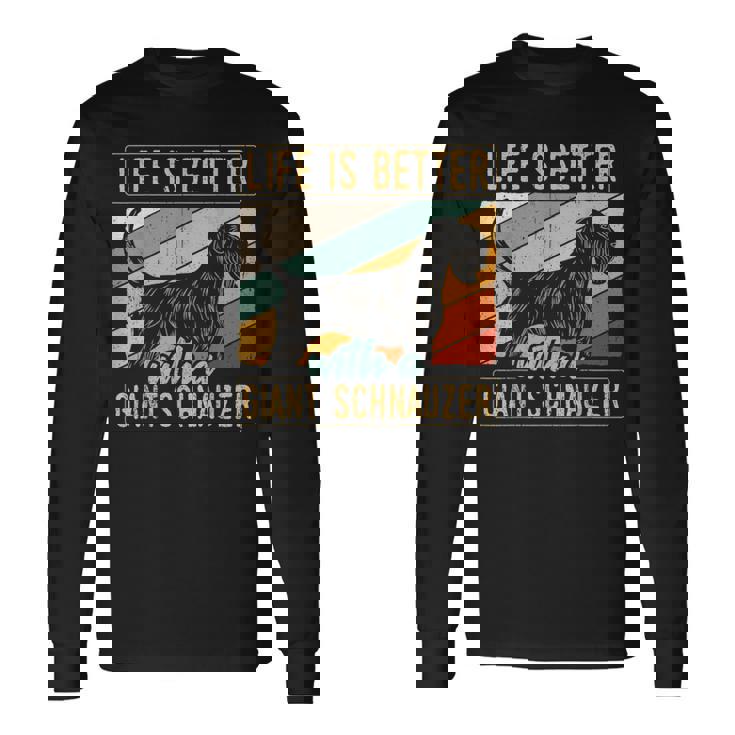 ジャイアント・シュナウザーの発言 シュナウザーの犬 長袖Tシャツ