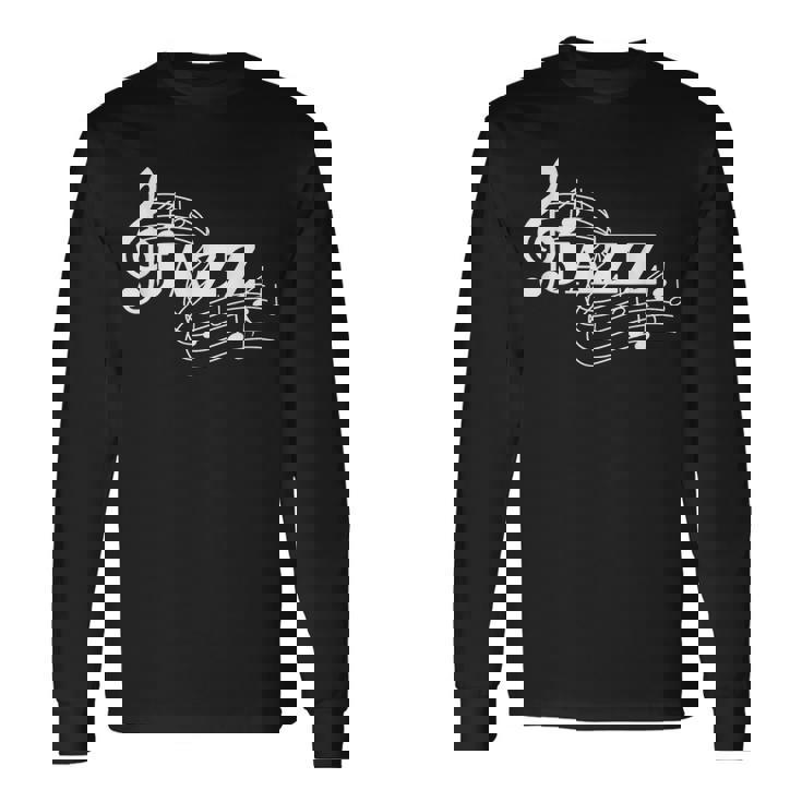 ジャズミュージシャン 楽譜 ジャズノート 長袖Tシャツ