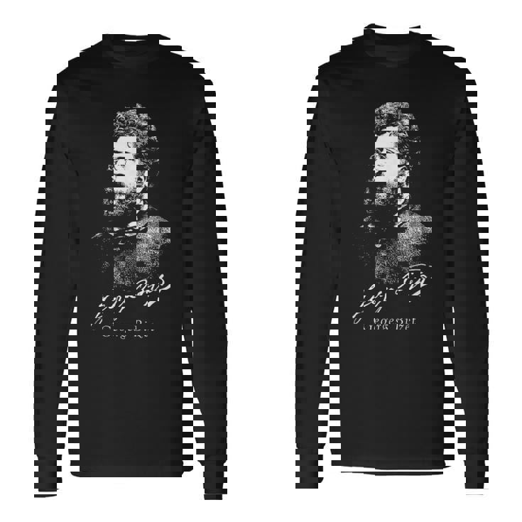 ジョルジュ・ビゼー。 フランスの作曲家。 クラッシック。 長袖Tシャツ