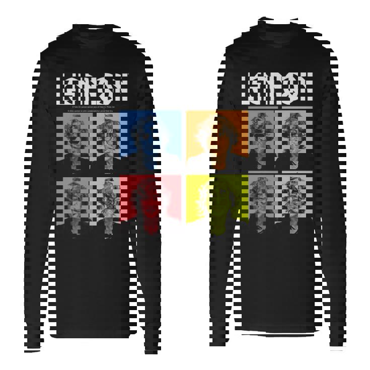 ジョン・レノン カラーブロック 長袖tシャツ 長袖Tシャツ