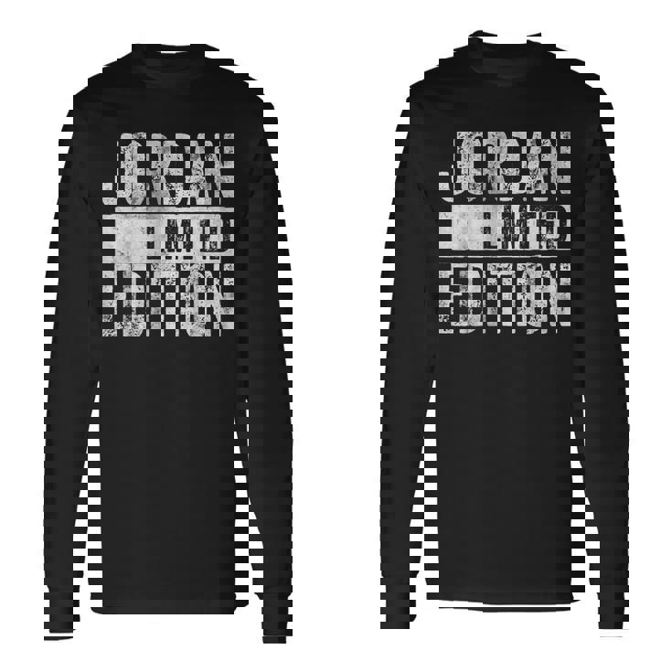 ジョークシャツ ジョーダン 限定版 面白い名前入り 長袖Tシャツ