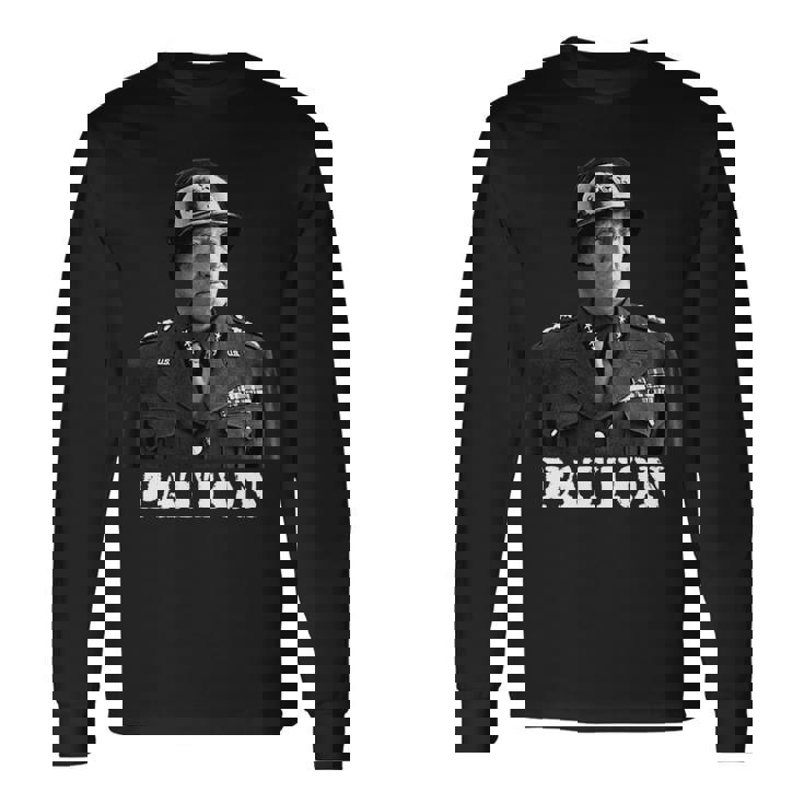 ジョージ・パットン 第二次世界大戦 勝利 記念 独立記念日 長袖tシャツ 長袖Tシャツ