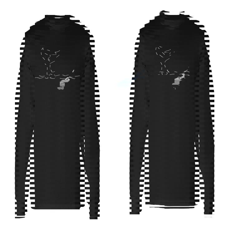 ジンベイザメ、ダイバー 長袖Tシャツ ギフトのアイデア