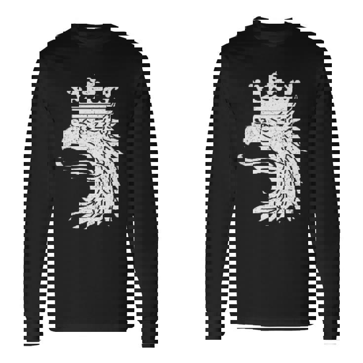 スカニア スウェーデン コート・オブ・アームズ フラッグ グリフィン 長袖Tシャツ