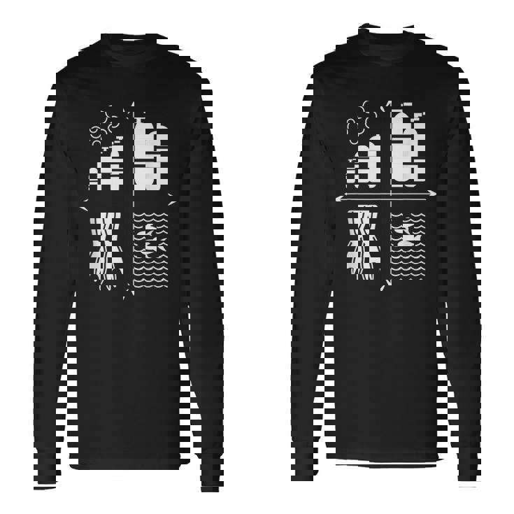 スキューバダイビングギア 水中ダイバー スキューバダイバー 長袖Tシャツ