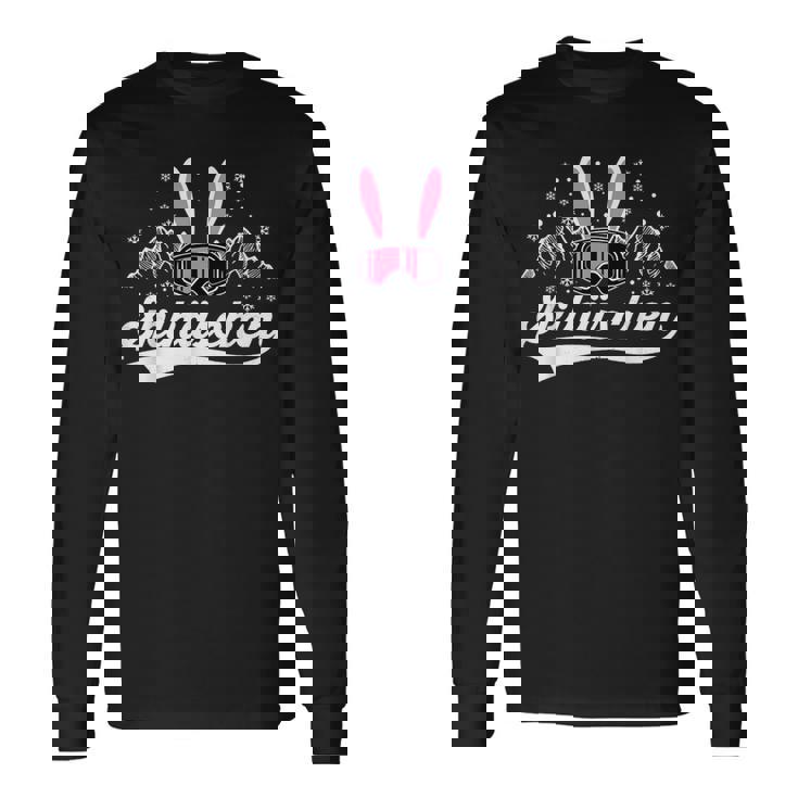 スキーポケット スキー ハザル スキー ゴーグル Apres スキー スキー ウサギ 長袖Tシャツ ギフトのアイデア