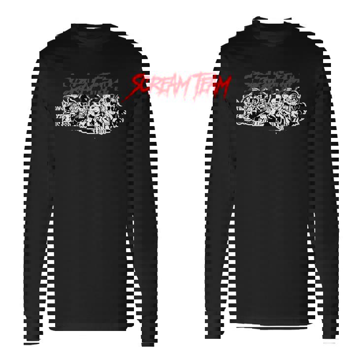 スクリームチーム ホラー映画 長袖tシャツ 長袖Tシャツ
