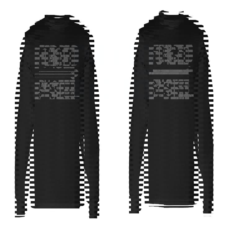 スチール鍛造 スチールメイス トレーニング ワークアウト 長袖Tシャツ