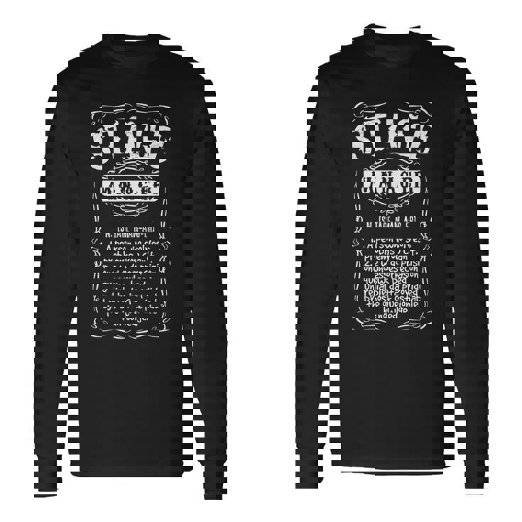 ステージマネージャー 名詞 定義 ステージマネージャー 長袖Tシャツ