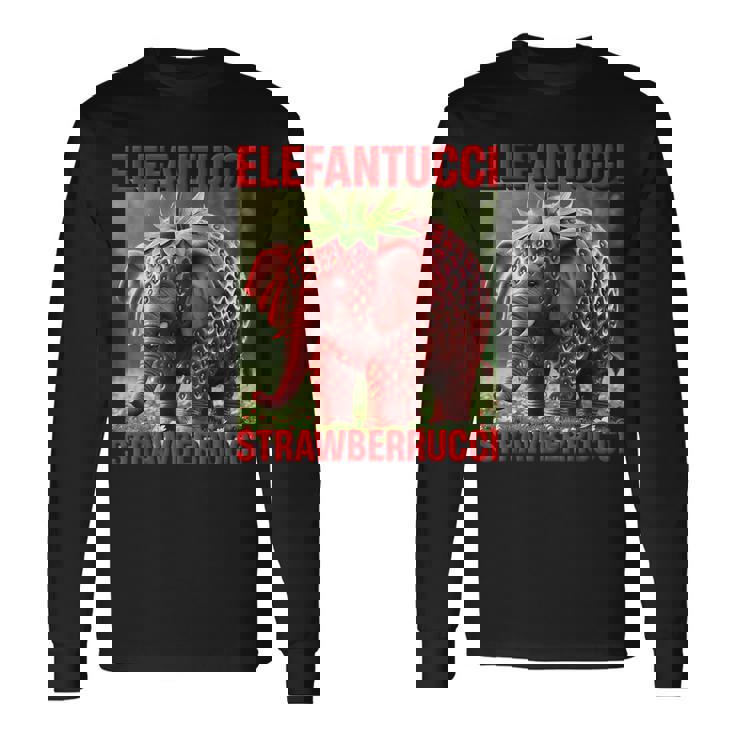 ストロベリーエレファントキッズ ブレイン エレファントゥッチ ストロベルルッチ 長袖Tシャツ