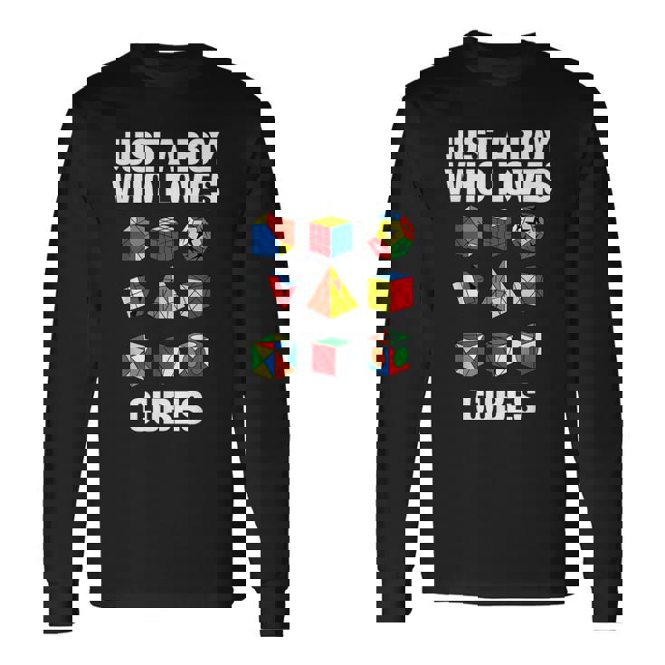 スピードキューブパズル キューブキューブ キッズ 長袖Tシャツ