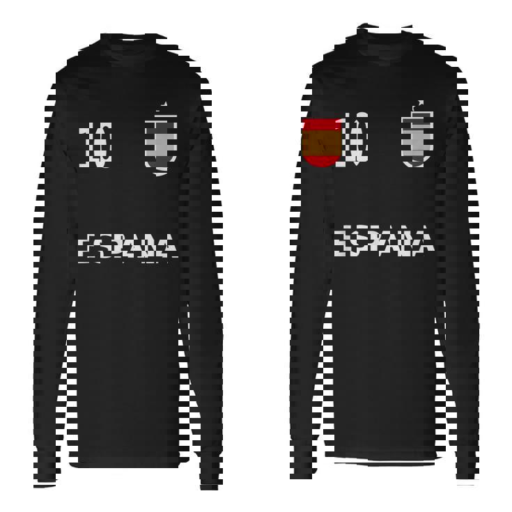 スペイン サッカー フットボール ナンバー10 10ファン 長袖Tシャツ