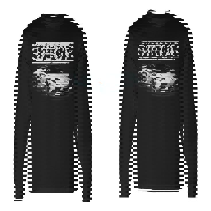 スポーツカーファンに最適なスーtシャツ 長袖Tシャツ