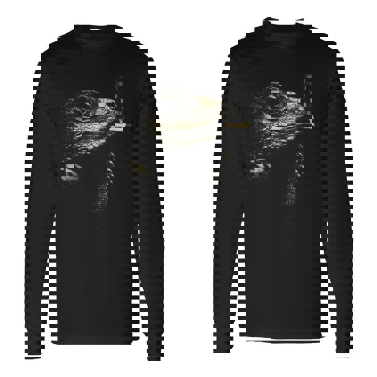 スモーキング トカゲ ヒゲドラゴン 420 ストーナー 爬虫類 長袖tシャツ 長袖Tシャツ