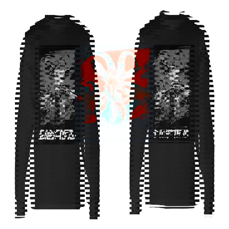 スラッジメタル ヘビーメタル ブラックメタル ドゥームメタル デスメタル 長袖Tシャツ