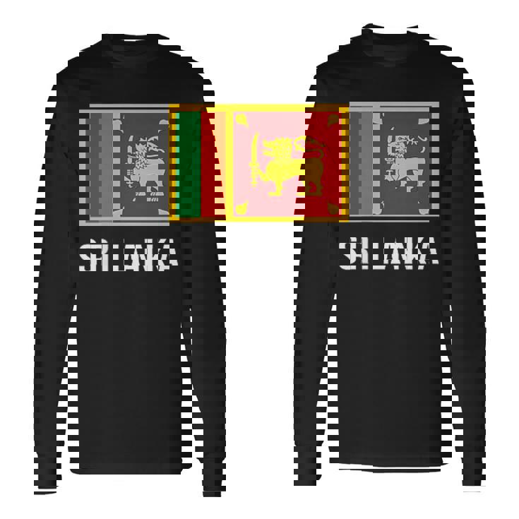 スリランカ国旗シャツ スリランカ 長袖Tシャツ