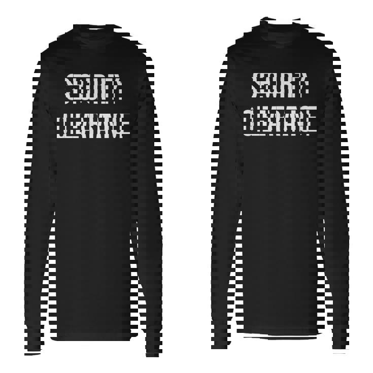 セキュリティクリアランス 長袖Tシャツ