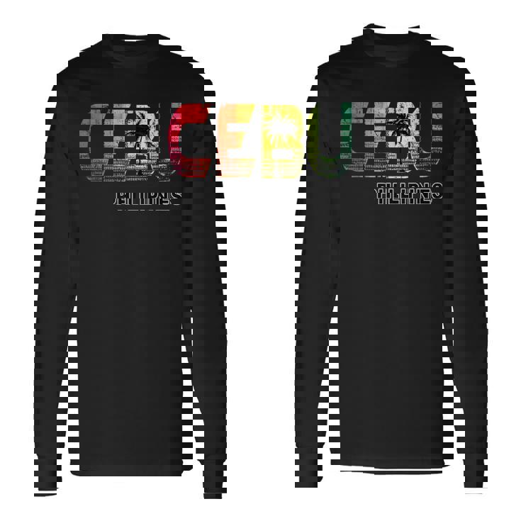 セブ島 フィリピンのセブ市 長袖Tシャツ