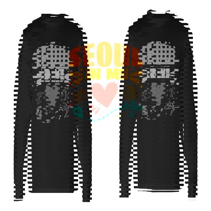 ソウル・イン・マイ・ハート 韓国からのお土産 長袖Tシャツ