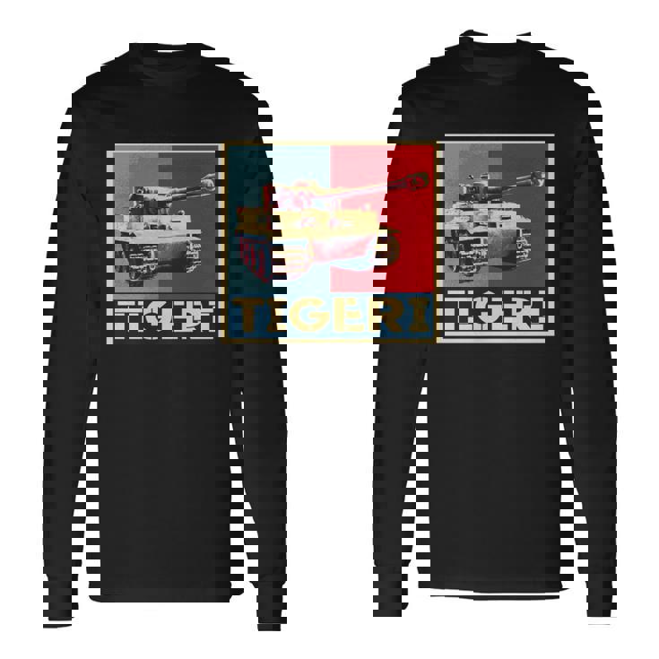 タイガー1装甲vi戦車 Ww2 ドイツ装甲車両 Afvアート 長袖tシャツ 長袖Tシャツ