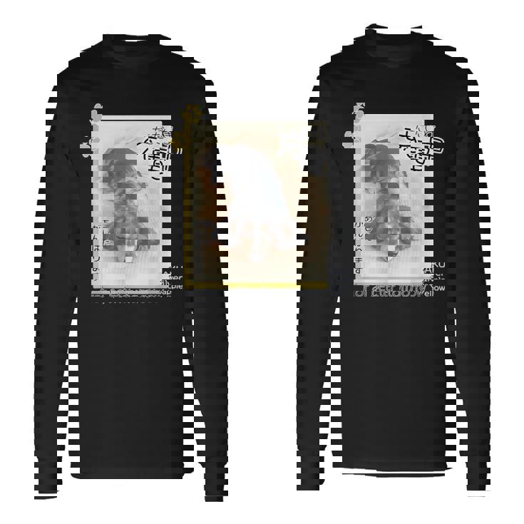 ダックス ミニチュアダックス シルバーダップル らく 充電中 明日がんばる 犬 長袖Tシャツ