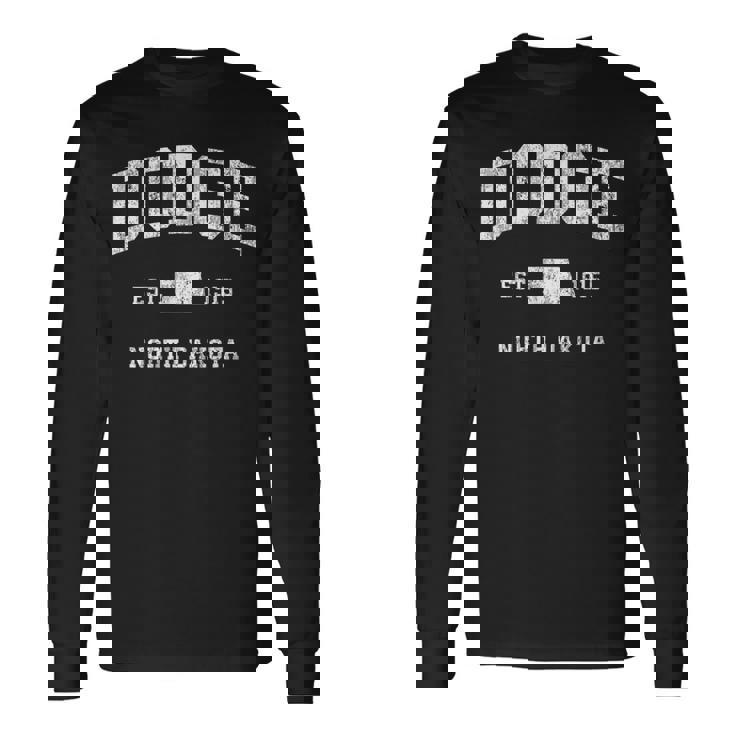 ダッジ ノースダコタ Nd ヴィンテージ アスレチック スポーツデザイン 長袖Tシャツ
