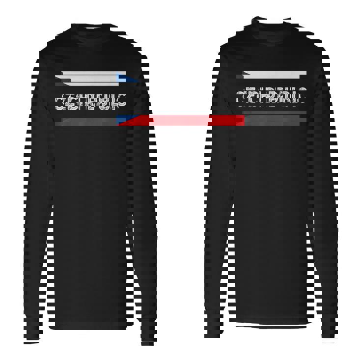 チェコ共和国 国旗 チェコ プライド チェコルーツ チェコ国旗 長袖Tシャツ