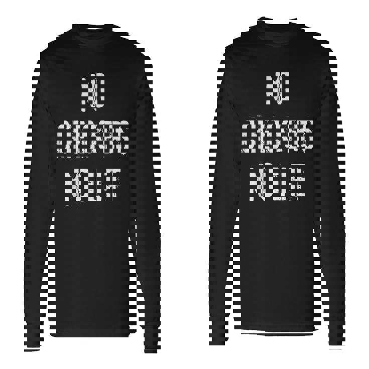 チェッカーズ プレイヤー ボードゲーム愛好家 長袖Tシャツ