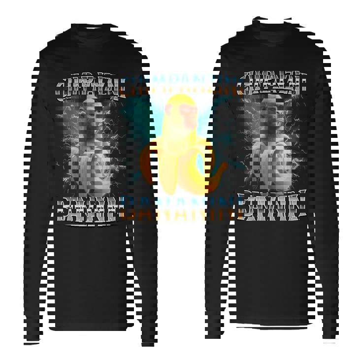 チンパンジーニ バナニーニ イタリアンブレイン 長袖tシャツ 長袖Tシャツ